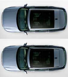 Range Rover 2013-2022:, рейлинги и поперечины крыши, светлые (Silver) и черные (Black)