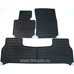 Ковры резиновые чёрные, комплект, range rover 2002 - 2009