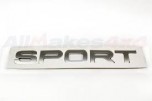 Табличка SPORT на крышку багажника Range Rover Sport 2010 - 2013