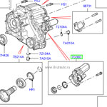 Двигатель редуктора в раздаточной коробке land rover discovery iii, iv и range rover sport 2005 - 2014, range rover 2002 - 2013