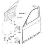 Передняя правая дверь Range Rover Sport 2014 - 2017, без петель