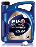 Моторное масло синтетическое ELF Evolution Full-Tech MSX 5W-30, в расфасовке 5Л.