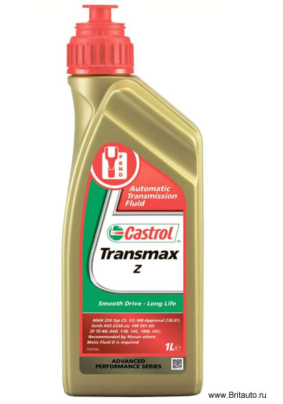 Трансмиссионное масло АКПП Castrol Transmax Z, в расфасовке 1Л.