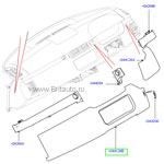 Молдинг панели приборов (передняя облицовка торпеды) range rover sport 2014 all new