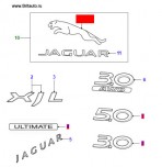 Эмблема крышки багажника Фигурка Jaguar XJ 2010 > (с V00001)