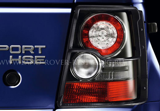 Защита задних фонарей Range Rover Sport 2010 - 2013, комплект на 2 фонаря.