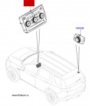Панель управления отопителем - кондиционером для водителя и пассажира - аудиосистемой Land Rover Discovery Sport,