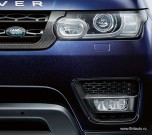 Комплект накладок (окантовок) карбон апертур ПТФ - противотуманных фар - Range Rover Sport 2014 - 2022.