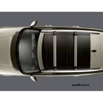 Рейлинги продольные багажника крыши Range Rover 2013 - 2019, цвет: Black (черные), на автомобили с удлиненной колесной базой (LWB).