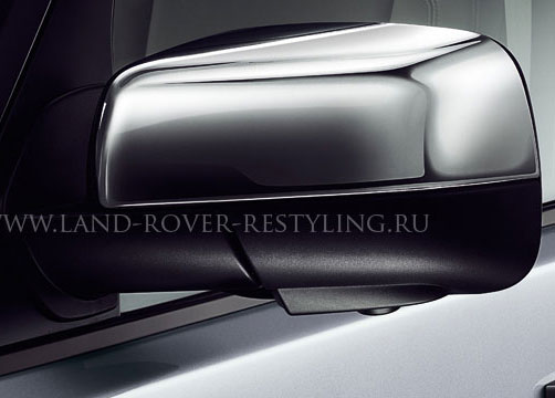 Комплект хромированных накладок на зеркала range rover sport 2010 - 2013, range rover 2010 - 2012, land rover. freelander ii, discovery 4.