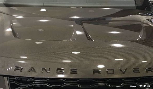 Капот Range Rover Sport 2015 - 2022 SVR, карбон