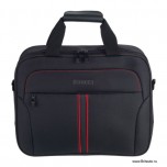 Сумка для ноутбука (Laptop bag) Jaguar F-Type, цвет: Jet (черная), прострочка: красная.