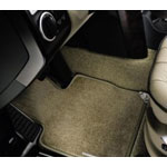 Комплект велюровых ковров премиум класса для range rover 2002 - 2012, серо-зелёные