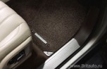 Комплект ковриков салона range rover 2013 - 2017 lwb (с удлиненной базой), premium, с металлическими вставками, цвет: espresso (цвет кофейного зерна).