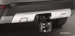 Защита заднего бампера Land Rover Discovery 5 из нержавеющей стали, отделка: bright polished, для автомобилей фаркопом изменяемой высоты