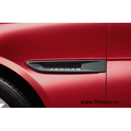 Боковые воздухозаборники Jaguar XE, карбон, правый