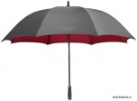 Зонт-трость Land Rover Golf Umbrella, внешняя сторона черная - внутренняя красная.