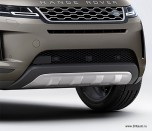 Защита переднего бампера Range Rover Evoque 2019 из полированной нержавеющей стали. Не устанавливается на модификации R-Dynamic