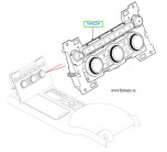 Панель управления отопителем- кондиционером на передней консоли Range Rover 2013 - 2017 и Range Rover Sport 2014 - 2017
