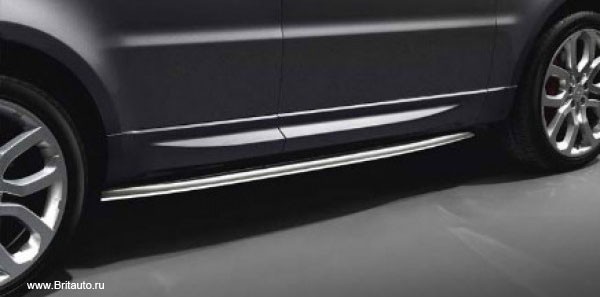 Трубы защиты борта - боковые защитные дуги Range Rover Sport 2014 - 2020, полный установочный комплект