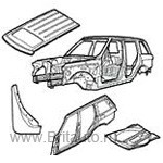 Range Rover Evoque 2012 - 2018, экстерьер: кузов, стекло, пластик