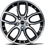 Kahn 600LE колесный диск R23 Range Rover Sport 2014 - 2019, Range Rover 2013-2019, цвет: diamond cut on silver (серебристый, с полированными шлицами)