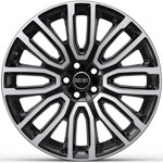 Колесный диск Kahn Pace Car Range Rover 9,5 х R23, цвет: Shadow Chrome on Diamond Cut (затемненный хром с полированными гранями). Range Rover 2013 - 2019 и Range Rover Sport 2014 - 2019.