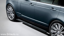 Range Rover 2013 - 2021 SWB (стандартная база), комплект выдвижных боковых подножек с электроприводом.