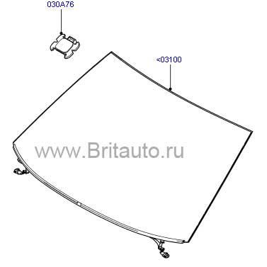 Стекло лобовое (без подогрева) land rover freelander