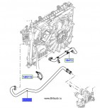 Шланг от расширительного бачка к термостату на 4,4Л Дизель Range Rover 2013 - 2018 и Range Rover Sport 2014 - 2018