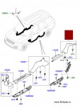 Формованная отделка стойки "А" порога двери левой задней Range Rover 2013 - 2017, цвет: Espresso