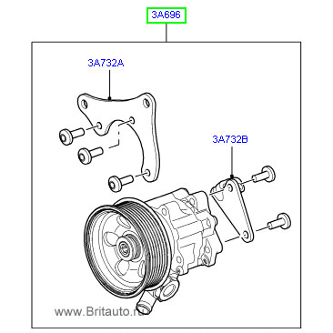 Насос гидроусилителя руля range rover 2002 - 2012, на 3,6 дизель