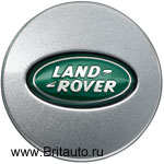 Колпачок литого диска (серебристо-зеленый), эмблема land rover