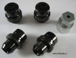 Секретки (секретные гайки крепления колеса) Range Rover Sport 2014 - 2021,  Range Rover 2013 - 2021, Land Rover Discovery 5, Land Rover Defender 2020 - 2025, цвет: Черные глянцевые. Оригинал Land Rover.