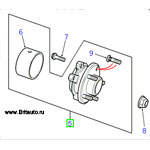 Ступица переднего правого колеса в сборе на Range Rover 1995m.y.