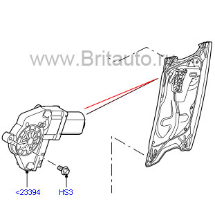 Стеклоподъемник двери передней левой discovery 4 и range rover 2010 - 2012