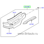 Наружная панель (левая водительская) сиденья range rover 2002 - 2009, синяя