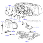 Фара правая в сборе, галоген, land rover freelander 2