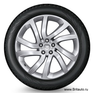 Колесо R20 Land Rover Discovery 5 в сборе: диск LR081581, шина шипы Nokian Hakkapelitta 9 SUV XL 255/55 R20, с датчиком давления. Левая сборка.