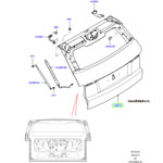Дверь багажника range rover evoque, 5-ти дверный