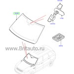 Инфракрасное атермальное лобовое стекло (с климат-контролем), с обогревом range rover sport 2014