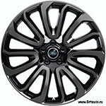 Колесный диск 9,5 x R22 Range Rover 2013 - 2018 "Пропеллер", отделка Gloss Black, с 7 v-образными спицами.