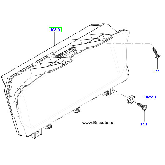 Щиток приборов (приборная панель) range rover 2013