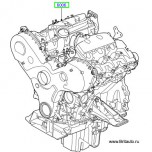 Двигатель 3,0 Л Дизель в сборе, на LR Discovery 3, 4 и Range Rover Sport 2005 - 2013