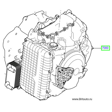 Автоматическая коробка передач Range Rover Evoque, 9-ти ступенчатая, на 2,2Л Дизель