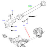 Ведущая полуось в сборе (кордан передний в сборе) на Range Rover 2002 - 2012