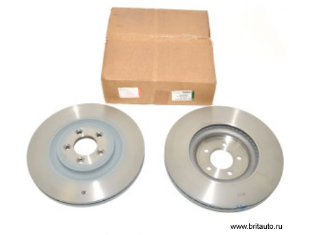 Тормозные диски передние R18, комплект, Jaguar XF 2009 - 2015, Jaguar XJ 2010 - 2019, Jaguar XK, Jaguar XJ 2003 - 2020, Jaguar S-Type, 2шт в комплекте.