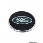 Комплект центральных колпачков Land Rover Defender 2020 - 2025, черный рояльный лак с зеленой эмблемой. Комплект из 5-ти штук.