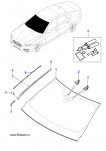 Лобовое стекло Jaguar XF All-new 2016 - 2018, с обогревом, без дисплея над головой.