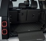 Коврик багажного отделения Land Rover Defender 2020 - 2025, стандартная колесная база, с бортами, полужесткий. Оригинал Land Rover, в оригинальной упаковке. 